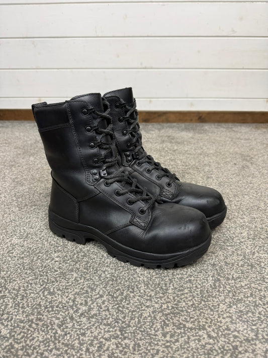 Ex Police Magnum Elite Shield Combat Boots Black Leather UK 6 Security Work