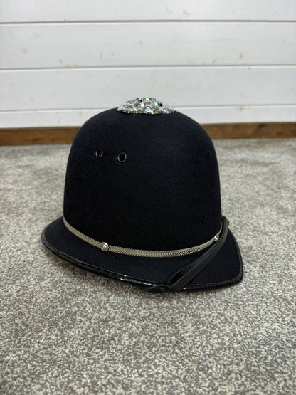 Ex Police Bobby Custodian Helmet Rose Top 58cm Fancy Dress Display
