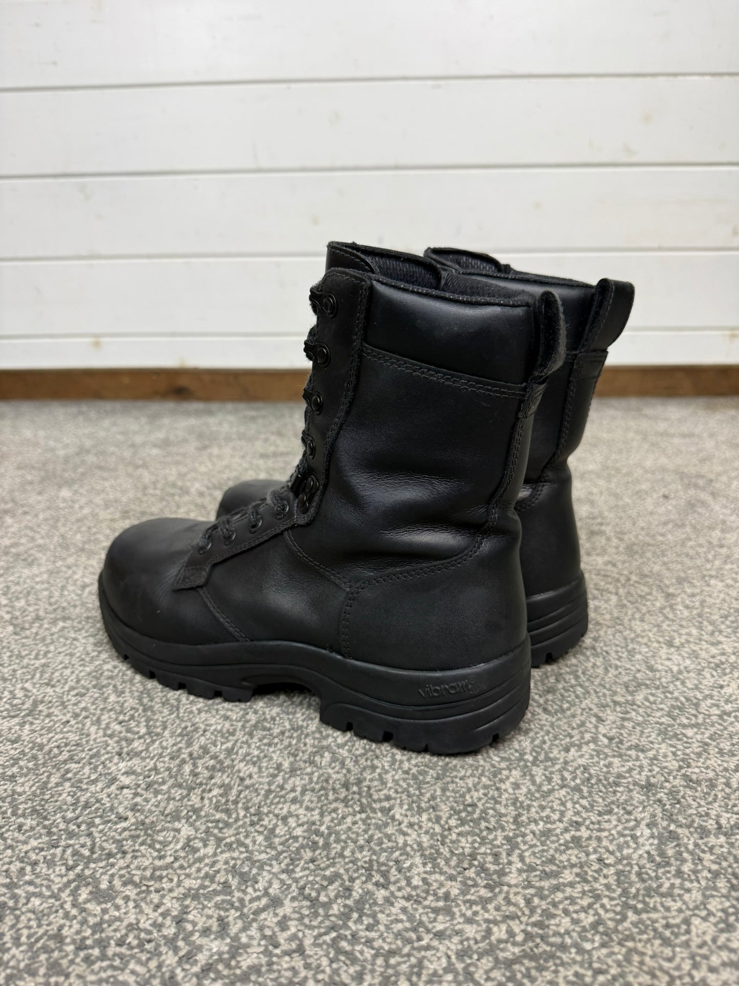 Ex Police Magnum Elite Shield Combat Boots Black Leather UK 6 Security Work