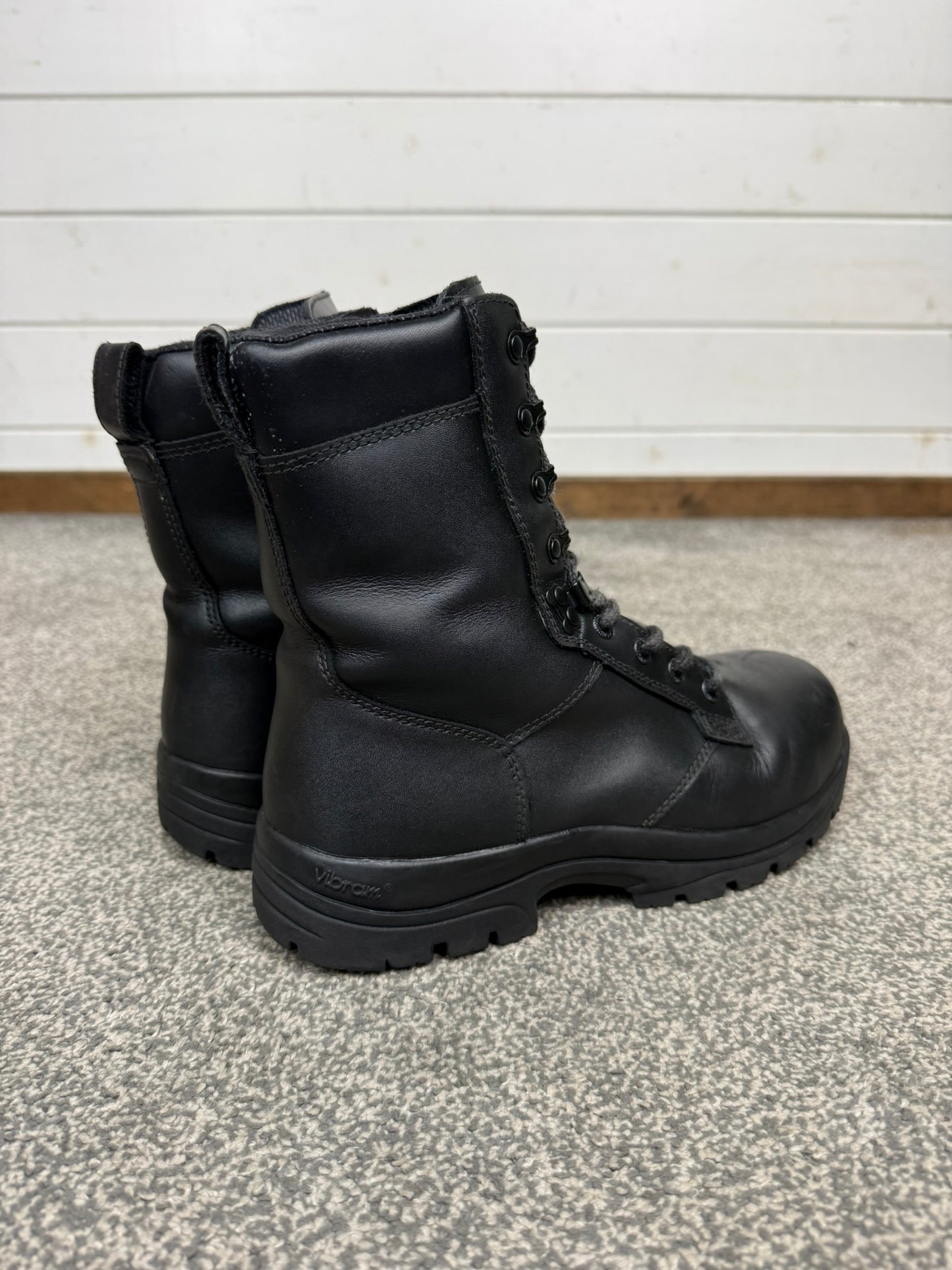 Ex Police Magnum Elite Shield Combat Boots Black Leather UK 6 Security Work
