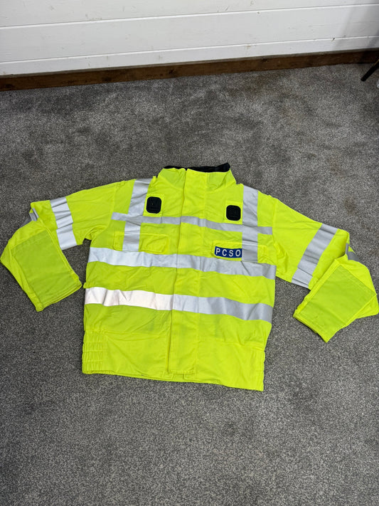 Ex Police Hi-Vis Lightweight Bomber Blouson Jacket PCSO Obsolete Film Collector