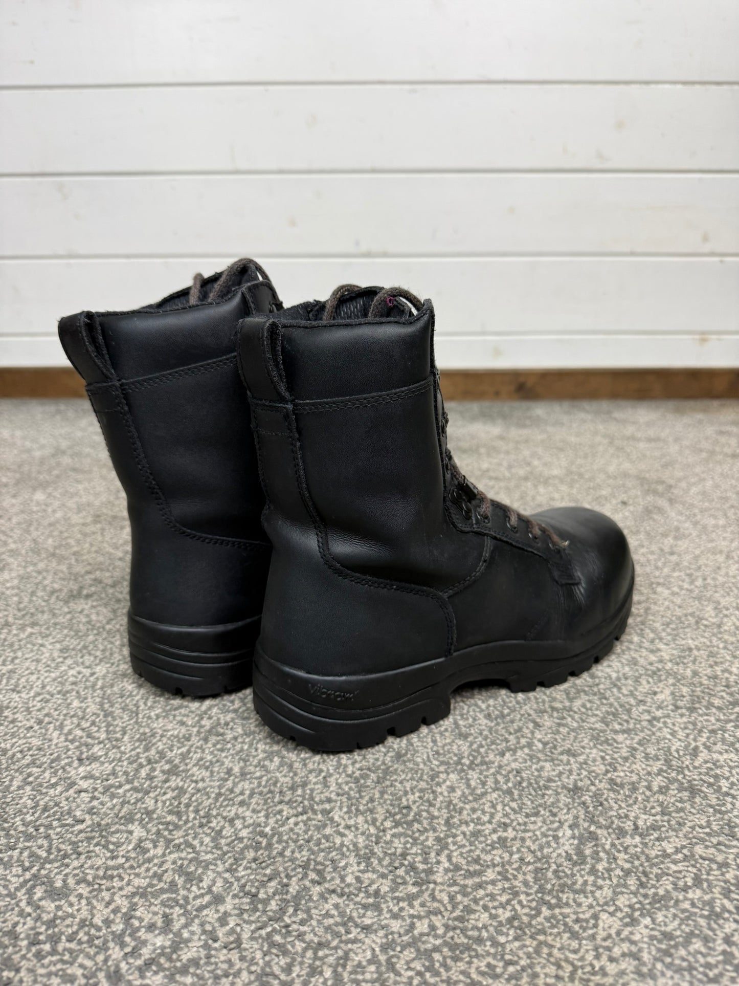 Ex Police Magnum Elite Shield Combat Boots Black Leather UK 6 Security Work