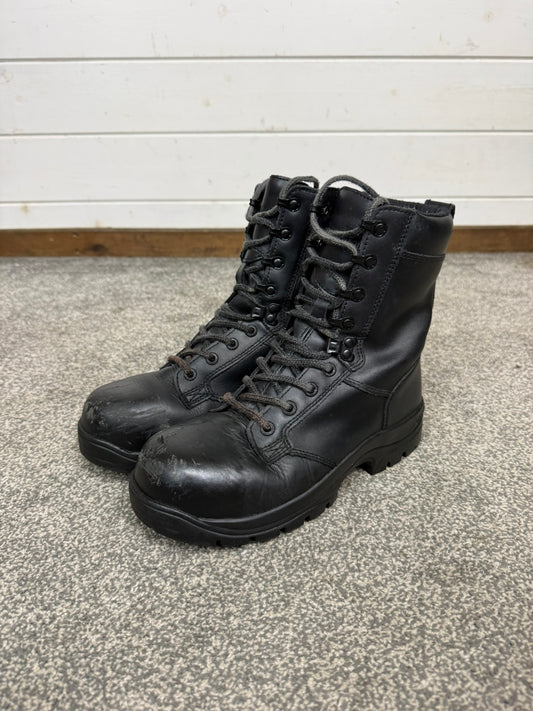 Ex Police Magnum Elite Shield Combat Boots Black Leather UK 5 Security Work