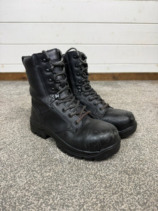 Ex Police Magnum Elite Shield Combat Boots Black Leather UK 5 Security Work
