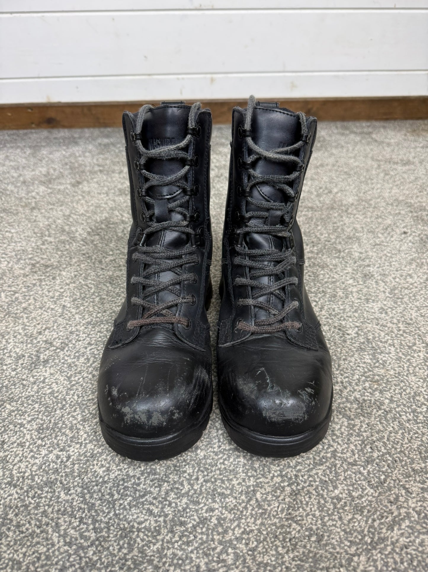 Ex Police Magnum Elite Shield Combat Boots Black Leather UK 5 Security Work