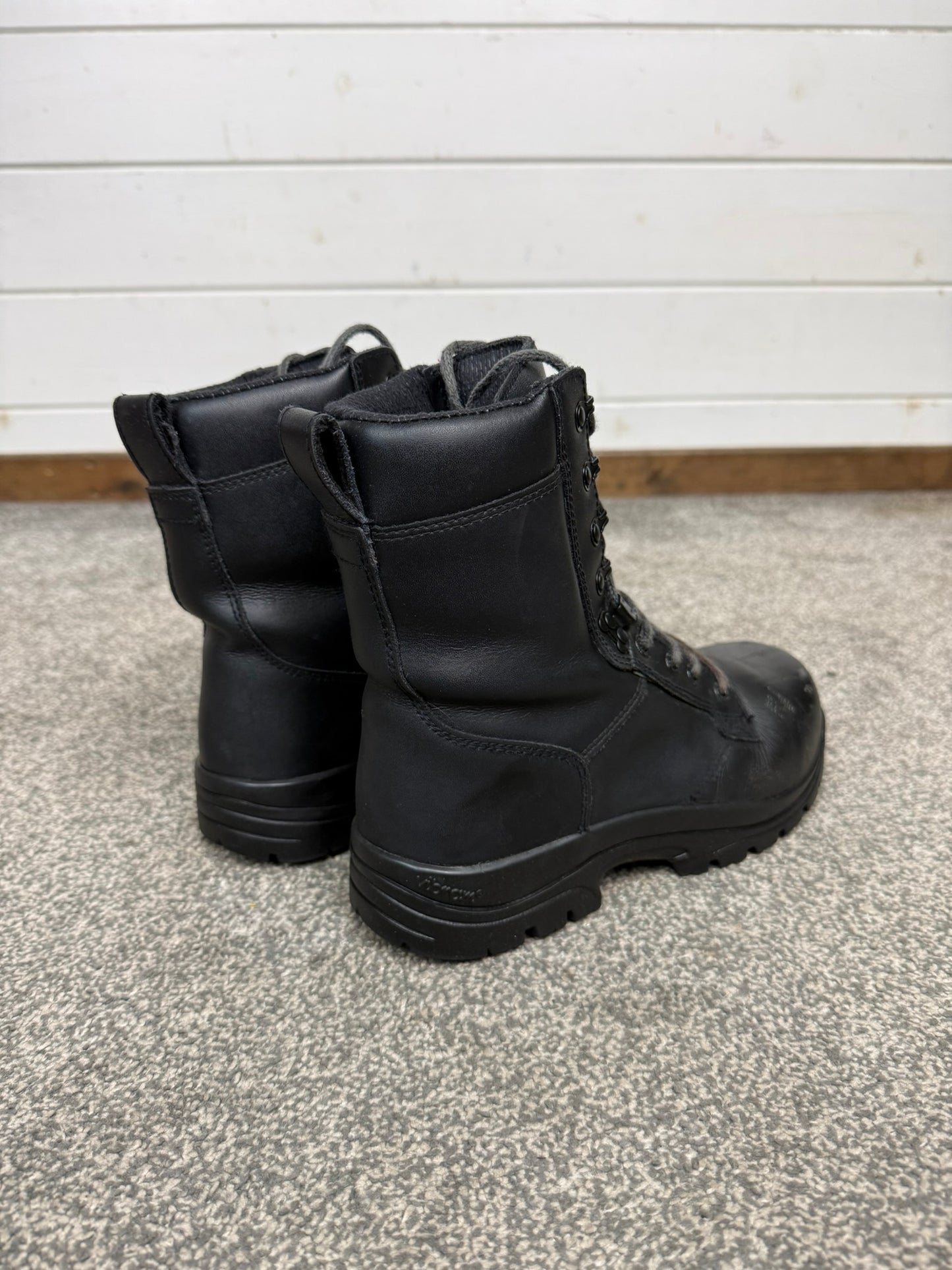 Ex Police Magnum Elite Shield Combat Boots Black Leather UK 5 Security Work
