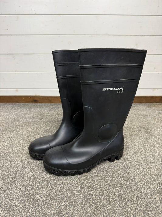 Dunlop Protomastor Size 9 Black Steel Toe Cap Safety Wellies