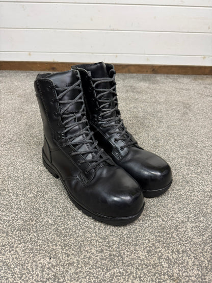 Ex Police Magnum Elite Shield Combat Boots Black Leather UK 11 Security Work