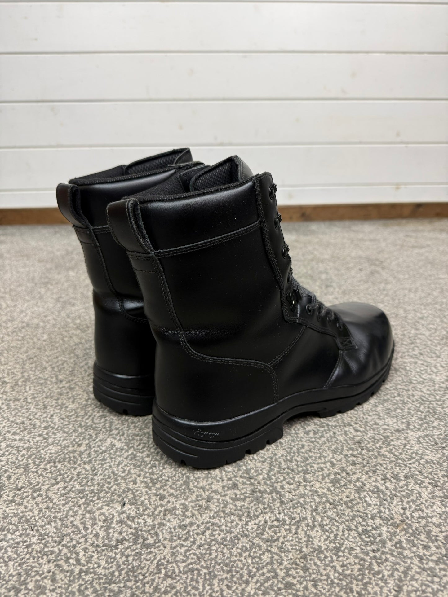 Ex Police Magnum Elite Shield Combat Boots Black Leather UK 11 Security Work