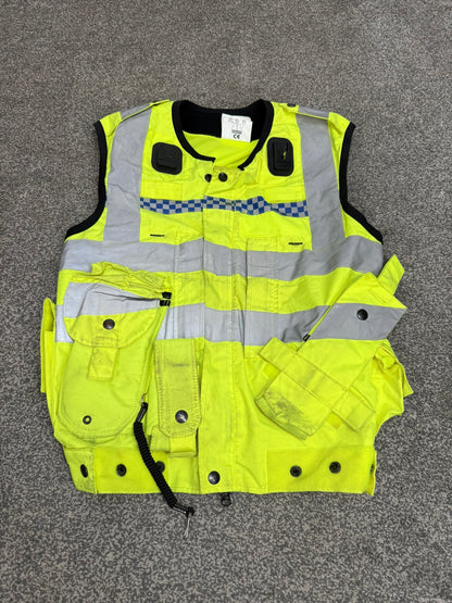 Ex Police Hi Vis Utility Vest Equipment Vest Gilet Yaffy 232 X Small Patrol Security
