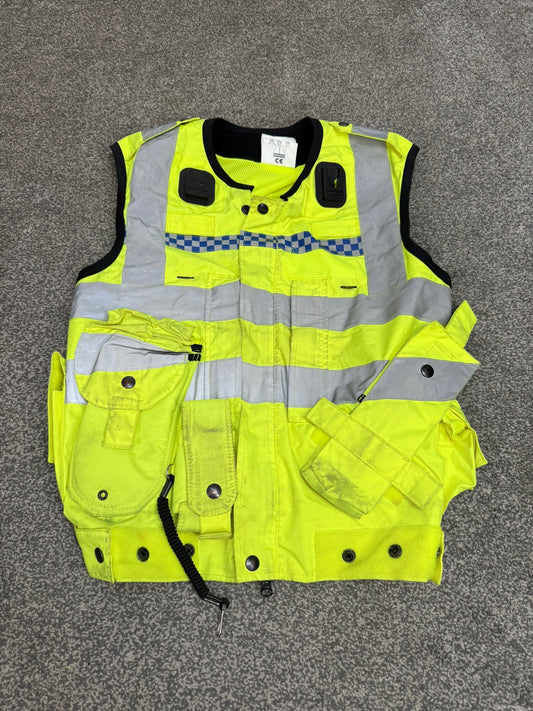 Ex Police Hi Vis Utility Vest Equipment Vest Gilet Yaffy 232 X Small Patrol Security