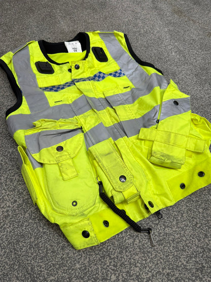 Ex Police Hi Vis Utility Vest Equipment Vest Gilet Yaffy 232 X Small Patrol Security