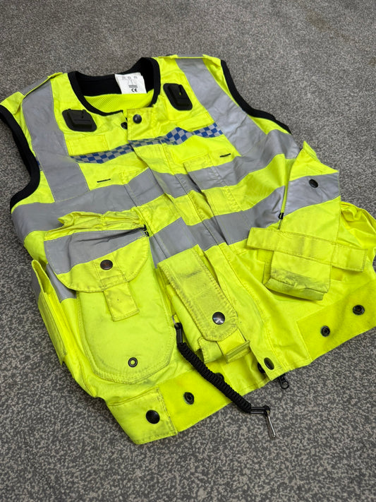 Ex Police Hi Vis Utility Vest Equipment Vest Gilet Yaffy 232 X Small Patrol Security