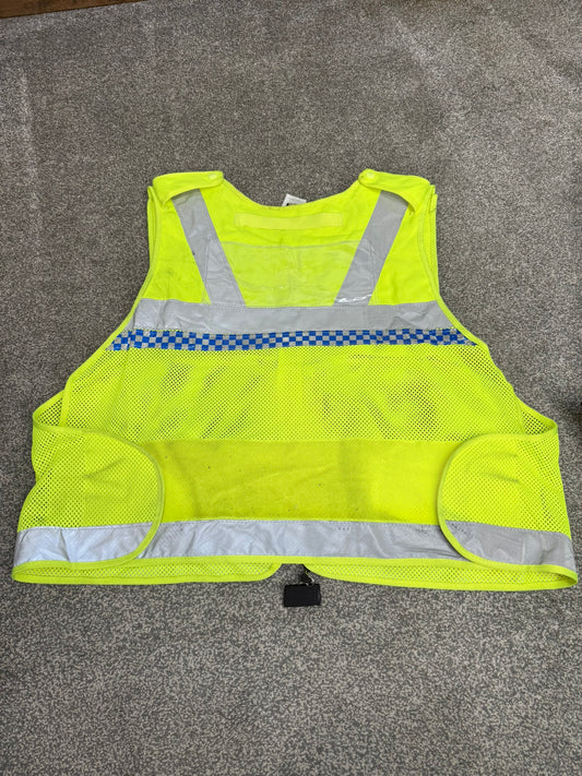 Ex Police Protec Hi Vis Tactical Vest XL Chequered Security Utility Tac Vest