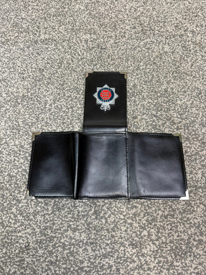 Obsolete Ex Essex Police Tri-Fold Warrant Card Leather Holder Wallet Collector Display