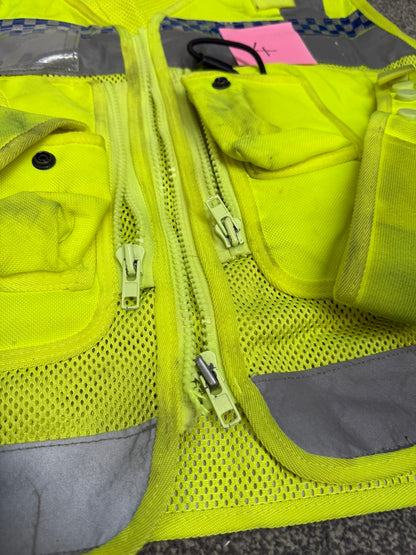 4x Ex Police Hi Vis Utility Tac Vest Job Lot Security Equipment Patrol Vests