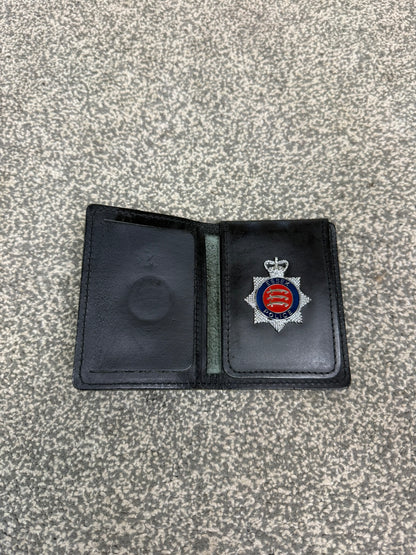 Obsolete Ex Essex Police Warrant Card Leather Holder Wallet Collector Display