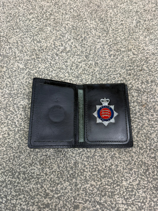 Obsolete Ex Essex Police Warrant Card Leather Holder Wallet Collector Display