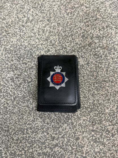 Obsolete Ex Essex Police Warrant Card Leather Holder Wallet Collector Display
