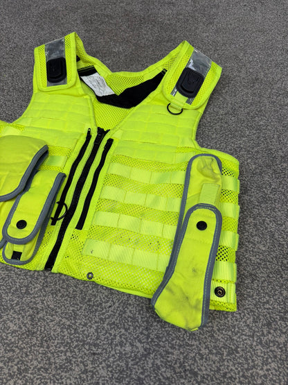 Safariland Hi-Vis MOLLE Vest & Pouches Tactical Utility Security Vest Ex Police - MED