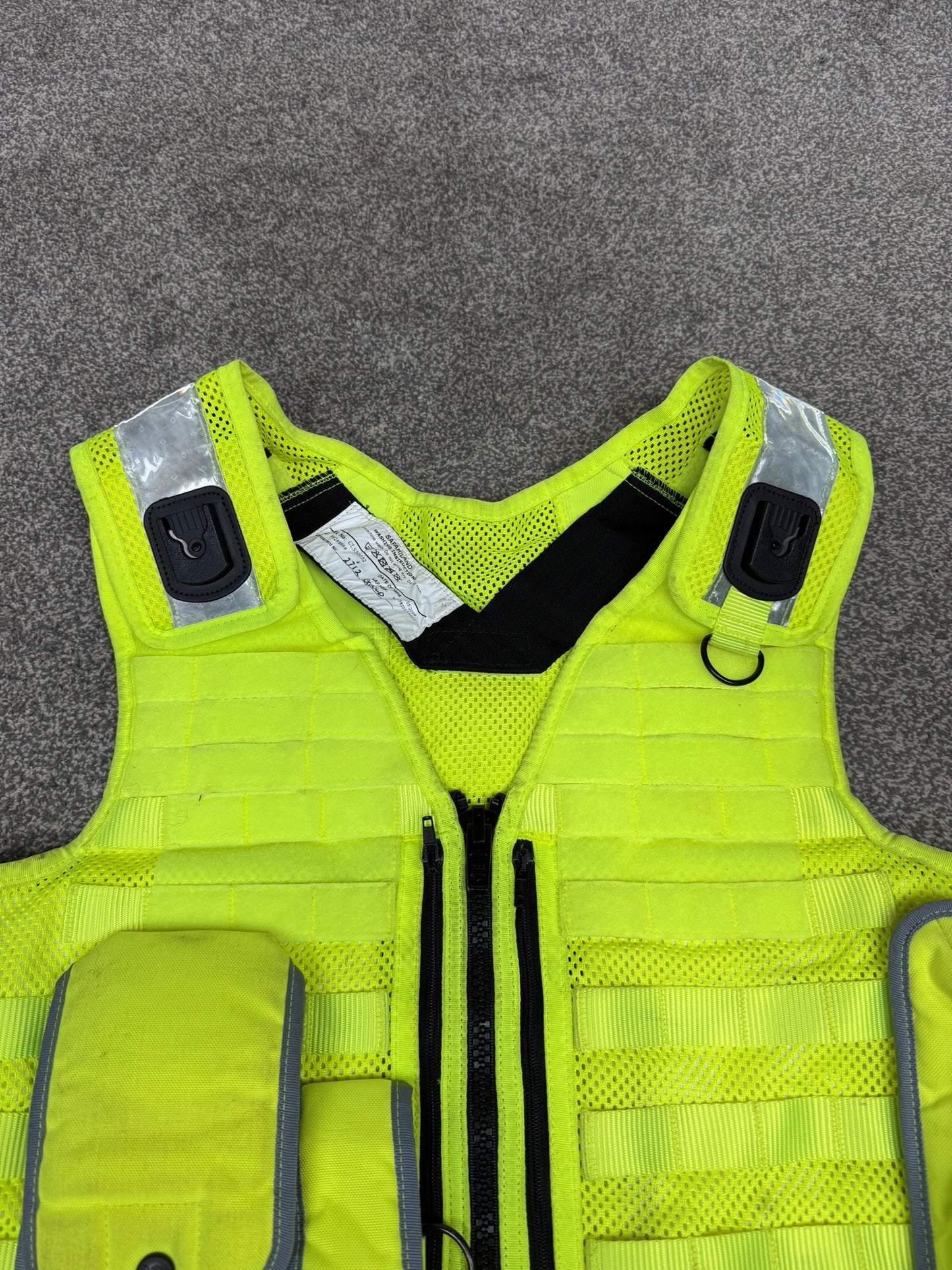 Safariland Hi-Vis MOLLE Vest & Pouches Tactical Utility Security Vest Ex Police - MED