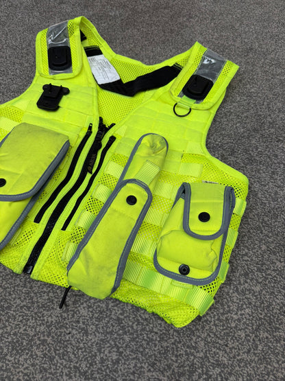 Safariland Hi-Vis MOLLE Vest & Pouches Tactical Utility Security Vest Ex Police - MED