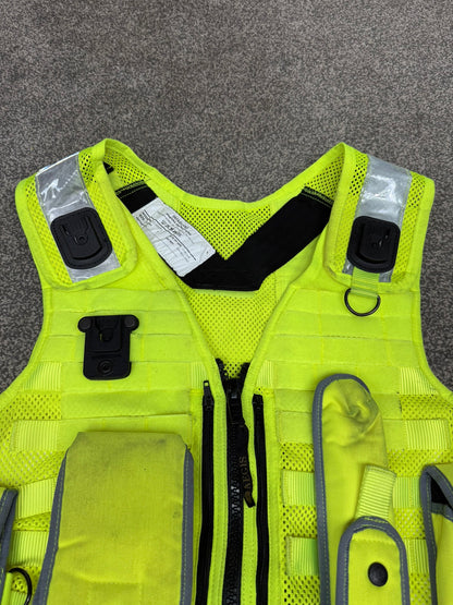 Safariland Hi-Vis MOLLE Vest & Pouches Tactical Utility Security Vest Ex Police - MED