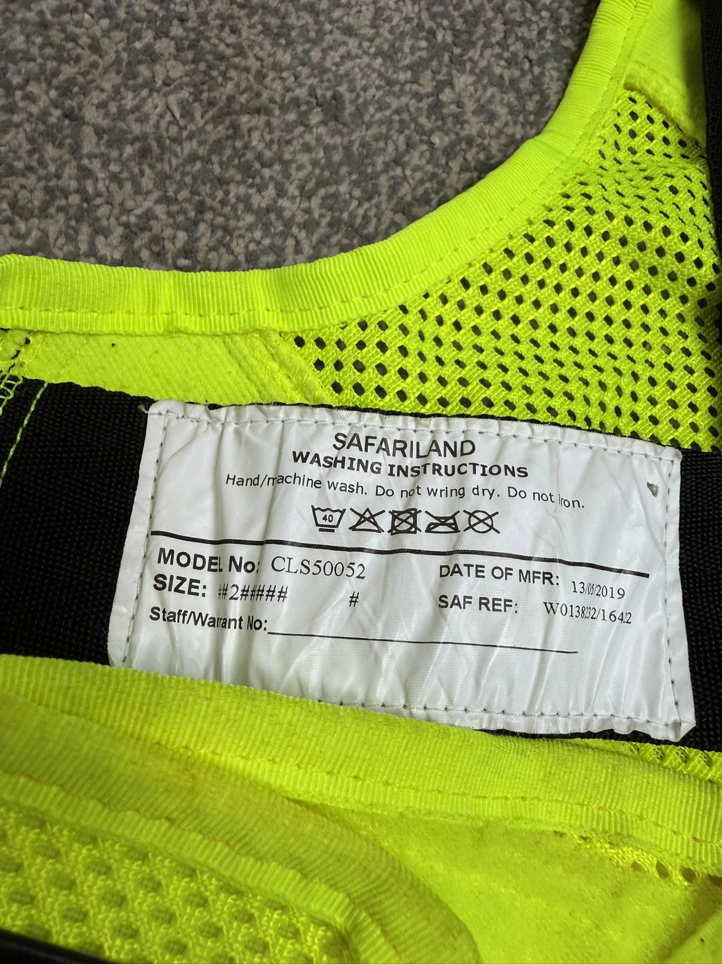 Safariland Hi-Vis MOLLE Vest & Pouches Tactical Utility Security Vest Ex Police - MED