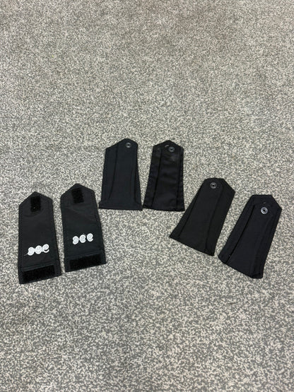 Ex Police Shoulder Epaulettes 3x Pairs Numbered 993 Collector Uniform Display