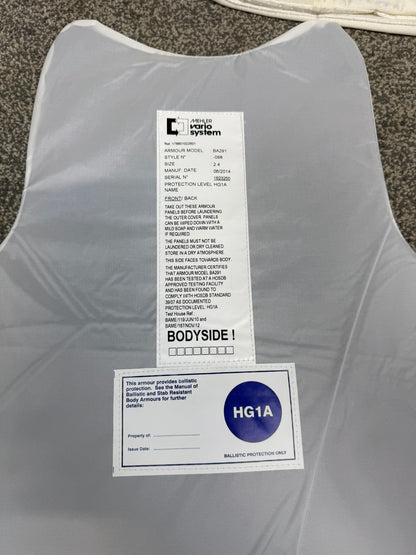 Ex Police Covert Mehler Body Armour Vest Ballistic HG1A Security