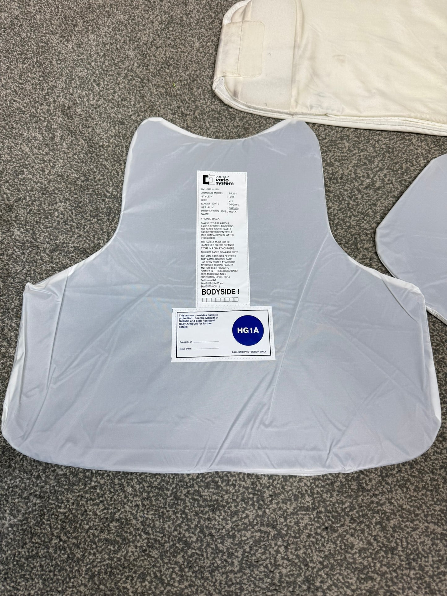 Ex Police Covert Mehler Body Armour Vest Ballistic HG1A Security