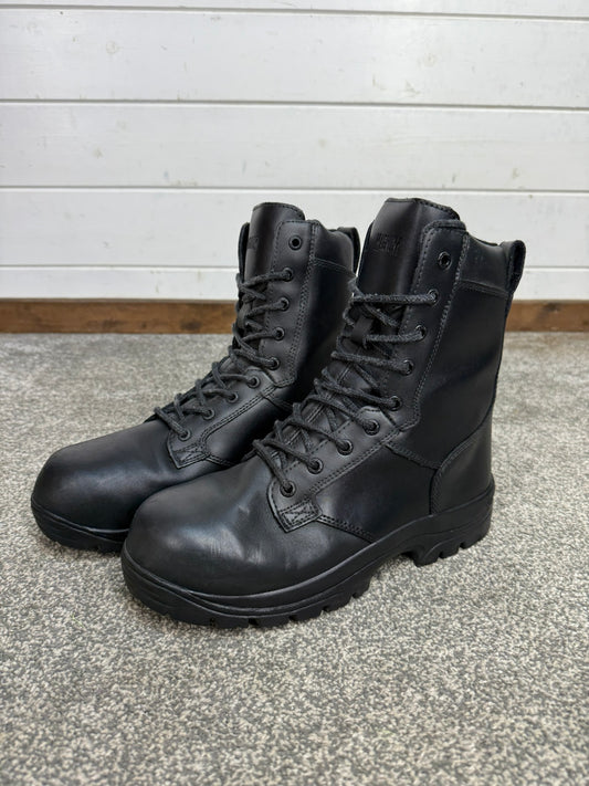 Ex Police Magnum Elite Shield Met Combat Boots Black Leather UK 7 Security Work