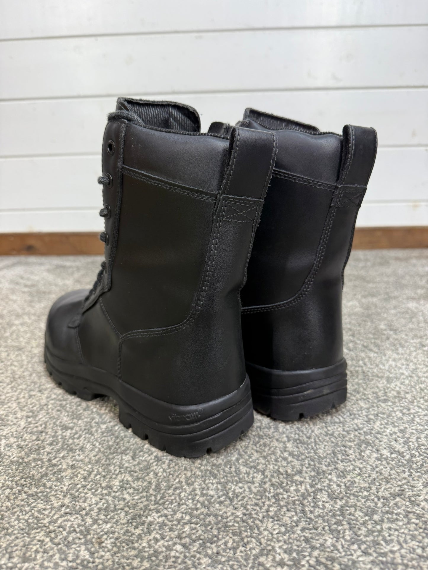Ex Police Magnum Elite Shield Met Combat Boots Black Leather UK 7 Security Work