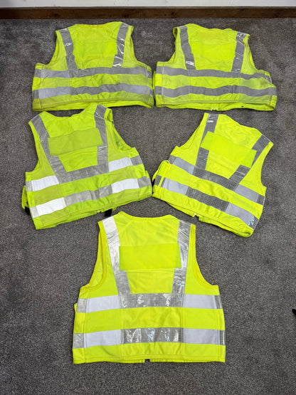 5x Ex Police Hi Vis Utility Vest 774 Job Lot Security Equipment Patrol Vests