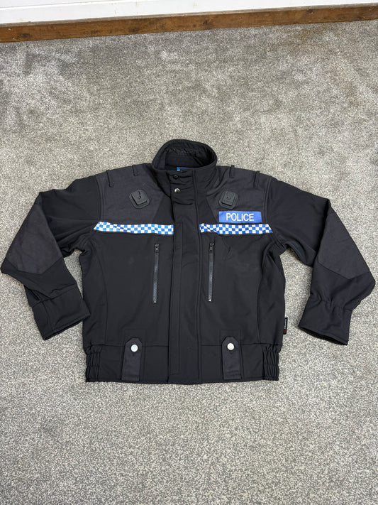 Ex Police Polartec Fleece Bomber Jacket Badged - Medium