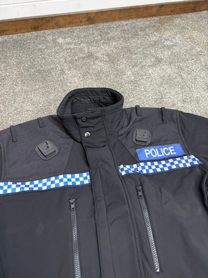 Ex Police Polartec Fleece Bomber Jacket Badged - Medium