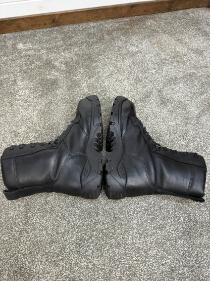 Ex Police Magnum Shield ST Combat Boots Black Leather UK 8 Security Work