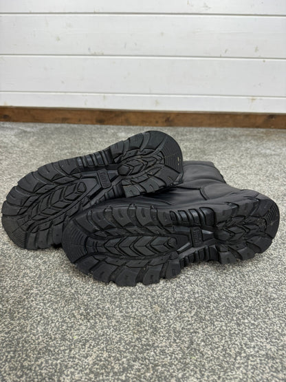 Ex Police Magnum Shield ST Combat Boots Black Leather UK 8 Security Work