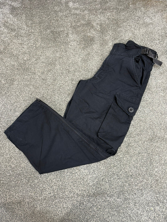 Ex Police Arktis Black Combat Cargo Trousers 32" Waterproof Ripstop Dog Handler