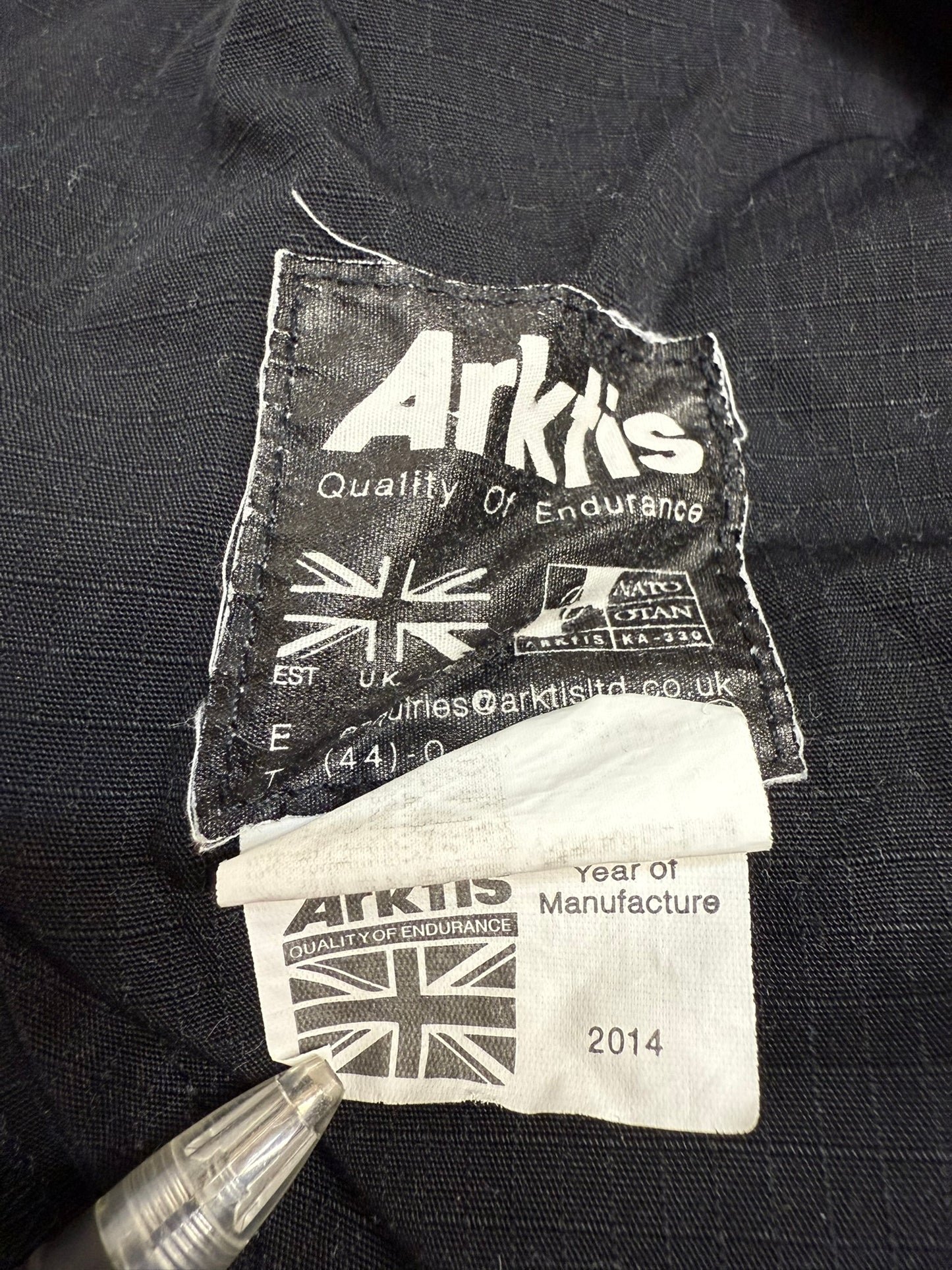 Ex Police Arktis Black Combat Cargo Trousers 32" Waterproof Ripstop Dog Handler