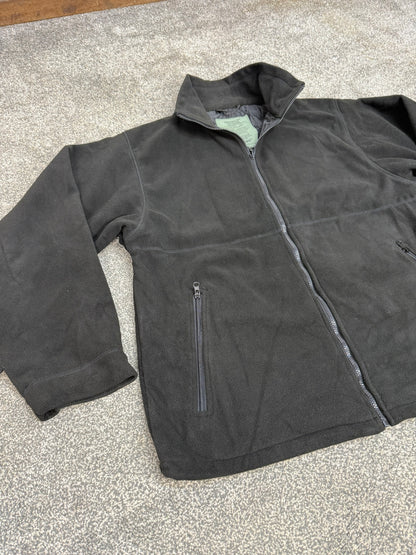 Black Mil-Tec Polar Fleece Liner - Jacket Liner Large