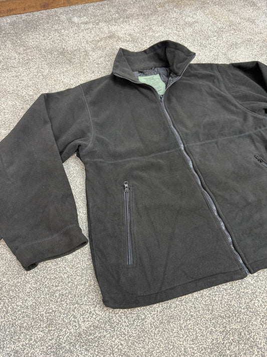 Black Mil-Tec Polar Fleece Liner - Jacket Liner Large