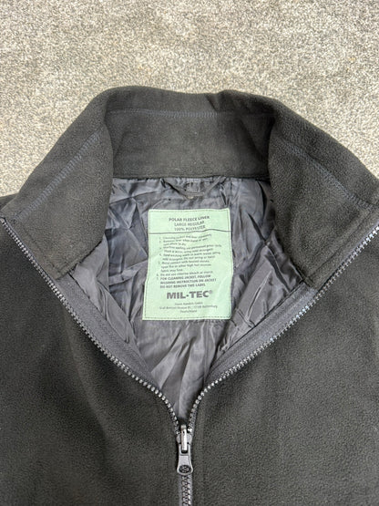 Black Mil-Tec Polar Fleece Liner - Jacket Liner Large