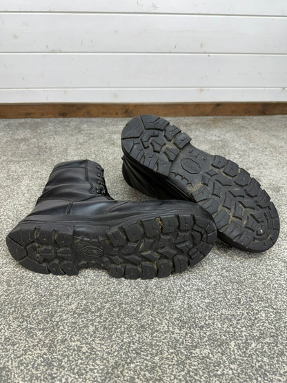 Ex Police Magnum Elite Shield Combat Boots Black Leather UK 10.5 Security Work