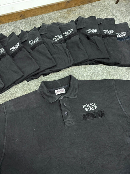 11x Ex Police Staff Polo Shirts X Large T-Shirt Job Lot Film Uniform Display