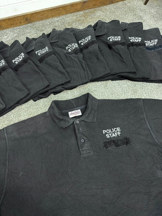 11x Ex Police Staff Polo Shirts X Large T-Shirt Job Lot Film Uniform Display