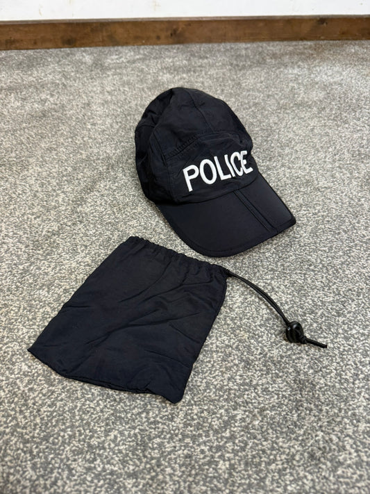 Ex Police Folding Baseball Cap ARU Hat & Bag Collector Display Film Uniform