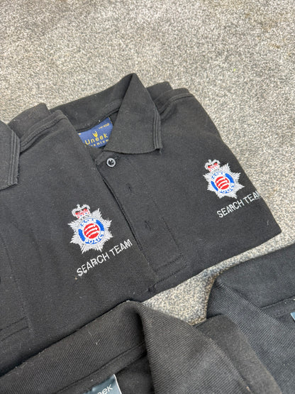 5x Ex Essex Police Firearms Instructor & Search Team Polo Shirts Job Lot