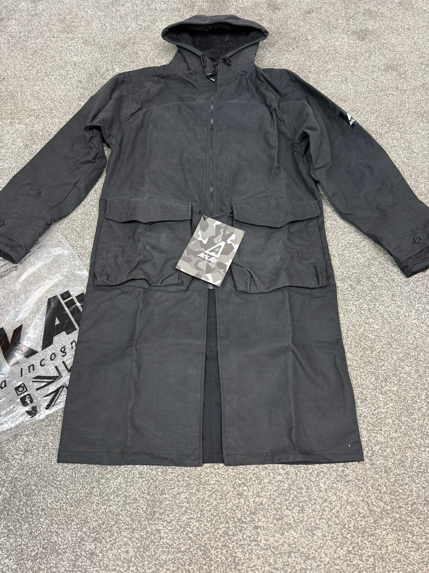 NEW ArkAir Arktis B522AA Yukon Long Parka Coat Cold Weather Black - Small