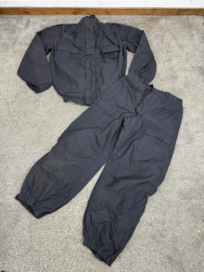 Ex Police Riot Kit Guard Full Set Coveralls Guards Gloves LARGE Job Lot Bundle